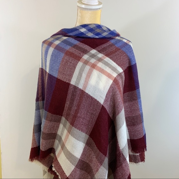 Apt. 9 Large Red Plaid Blanket Scarf - Picture 3 of 5